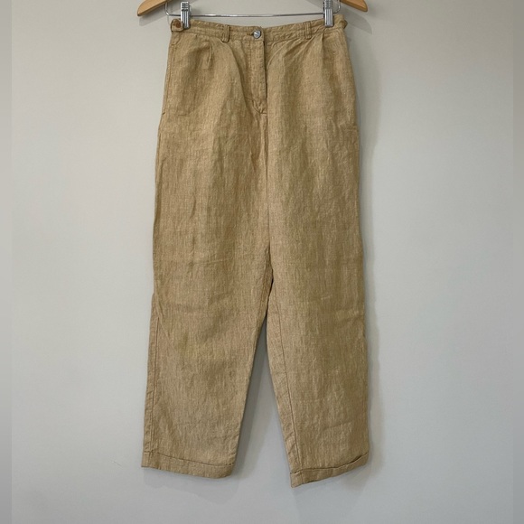 Freitag E155 Female linen wide leg barrel ankle pants XS - Picture 1 of 13
